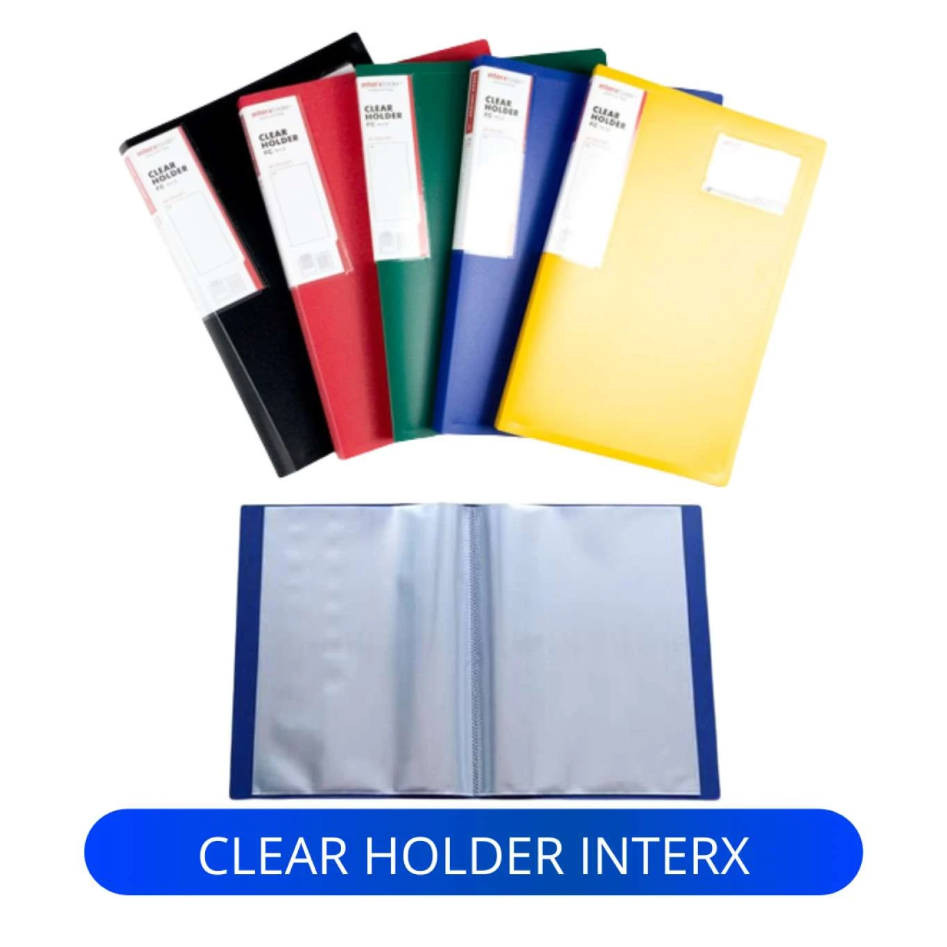 Dokumen Keeper / Clear Holder Pocket InterX Folio Isi 20-40-60 Lembar  