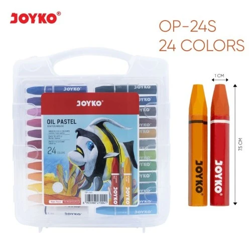 Oil Pastel Joyko / Crayon Joyko 24 Warna