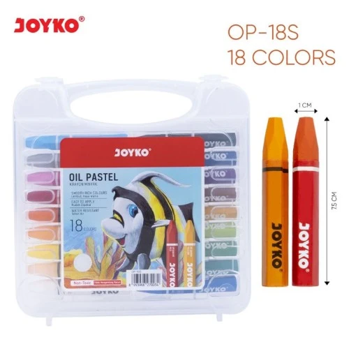 Oil Pastel Joyko / Crayon Joyko 18 Warna  