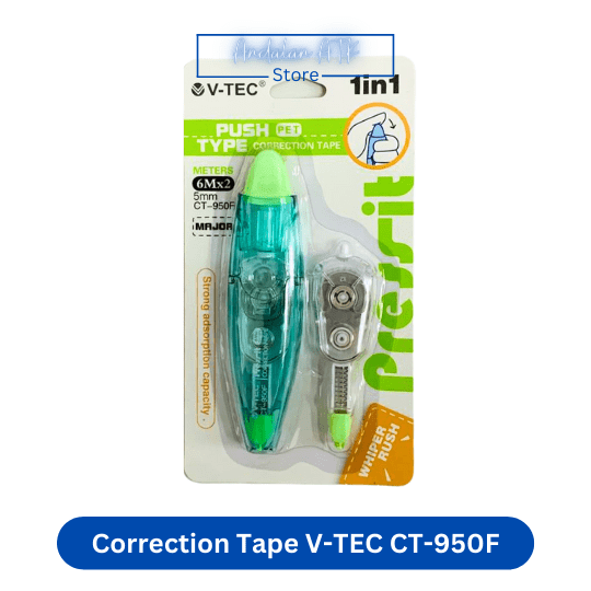 Tip Ex Kertas / Correction Tape V-TEC CT-950F [Isi 2] Tipex  