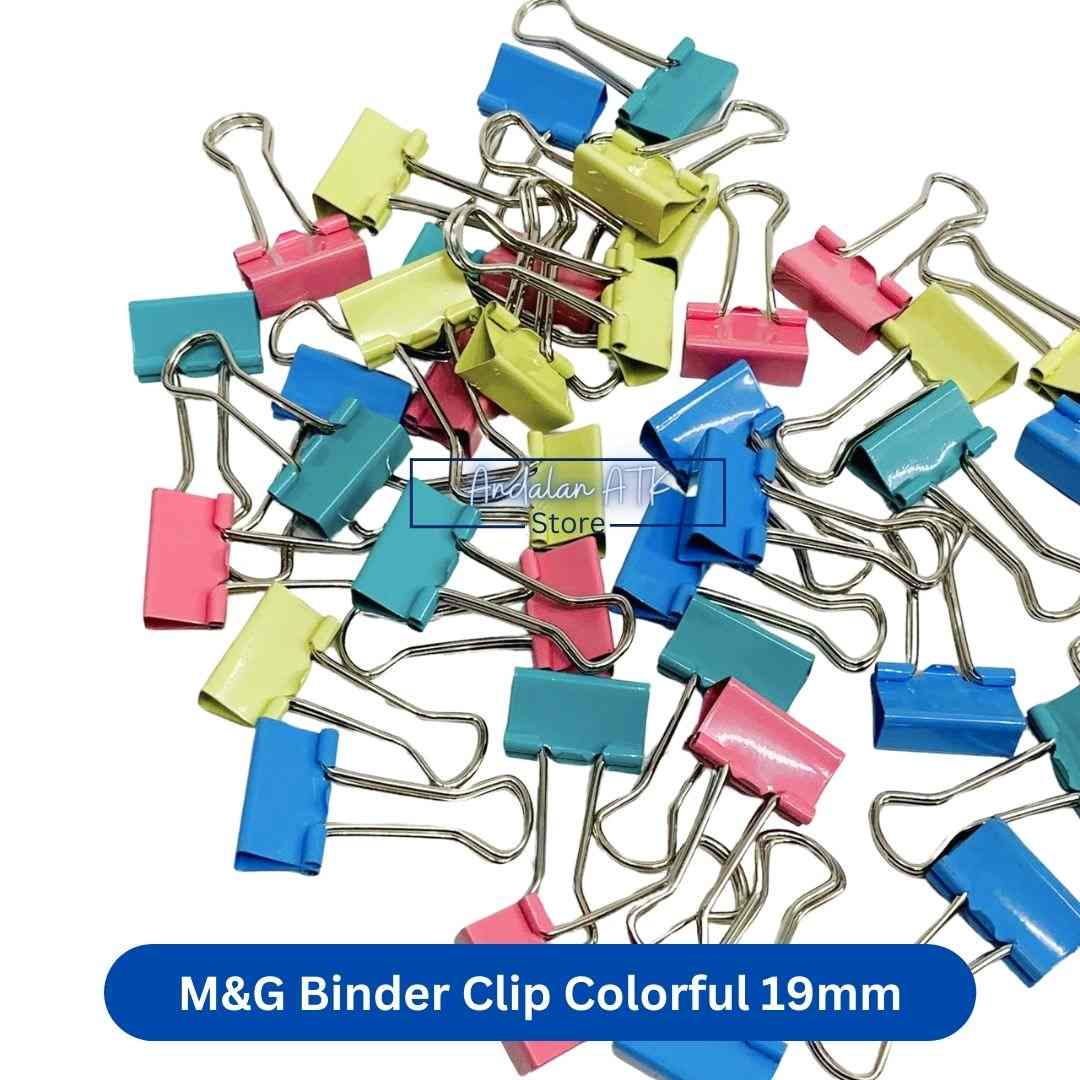 M&G Binder Clip Colorful No. 107 / Jepitan Klip Kertas / Paper Clip