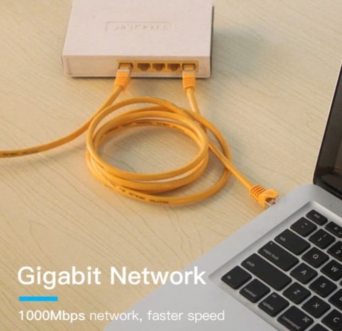 Vention - Kabel SFTP Cat 6A Patch 1.5, 3M, 5M, 19M Yellow VPC6SSTP / Kabel Lan  