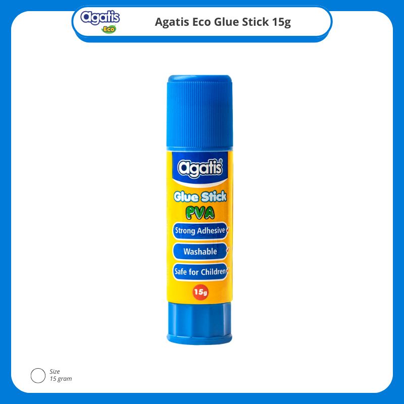 Lem Kertas / Agatis Eco Glue Stick G15-LS2401 G15-01 With PVA 15gr  