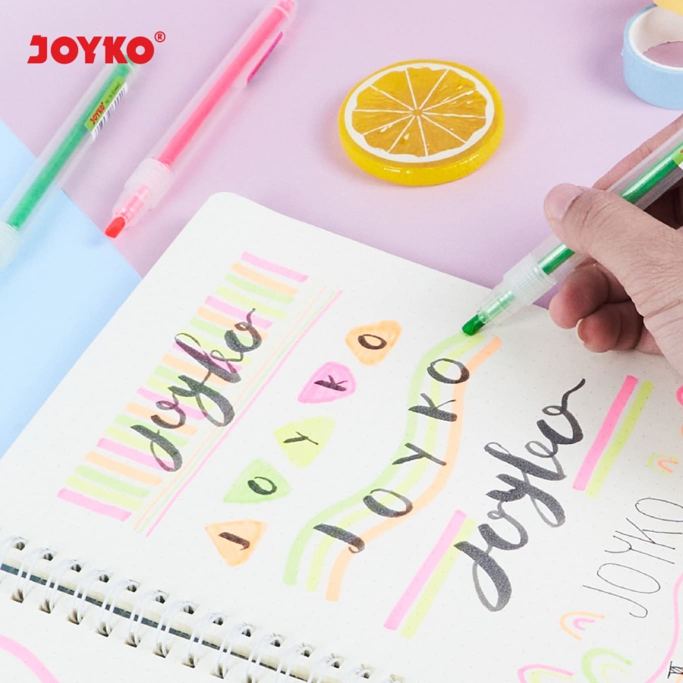 Highlighter Joyko HL-73 74 75 76 / Stabilo Joyko / Penanda Buku  