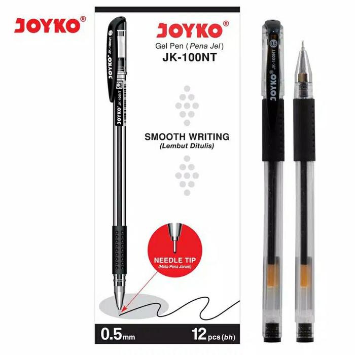 Ballpen Pulpen Gel Joyko JK100NT / Gell Pen Joyko Tip Point 0.5mm  