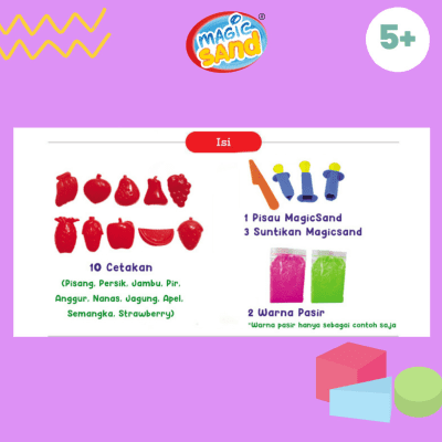 Pasir Ajaib Mainan Toko Buah / Magic Sand / Pasir Kinetik  