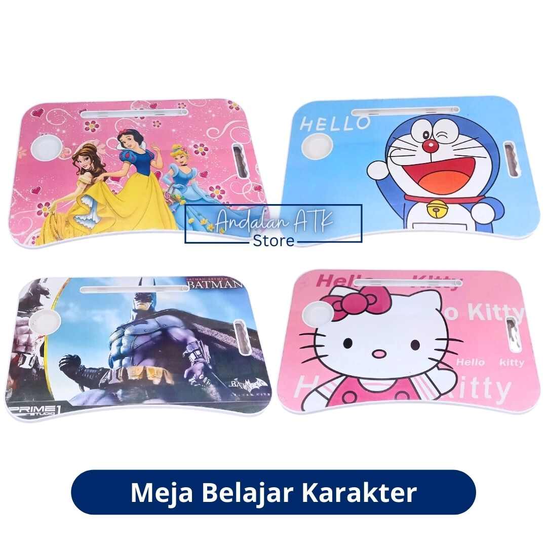 Meja Lipat Karakter Anak / Meja Laptop / Meja Belajar *KLIK DAN GESER UNTUK LIHAT VARIASI*