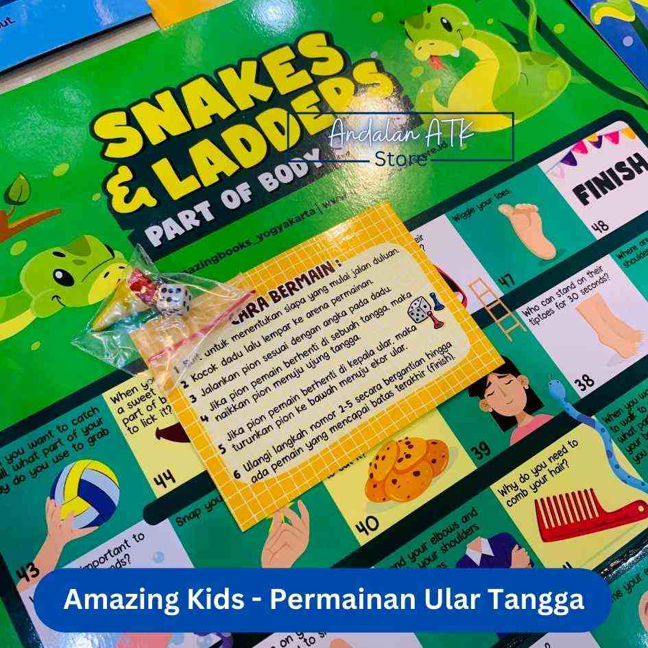 Amazing Kids Permainan Ular Tangga Edukasi Anak / Game Edukasi  