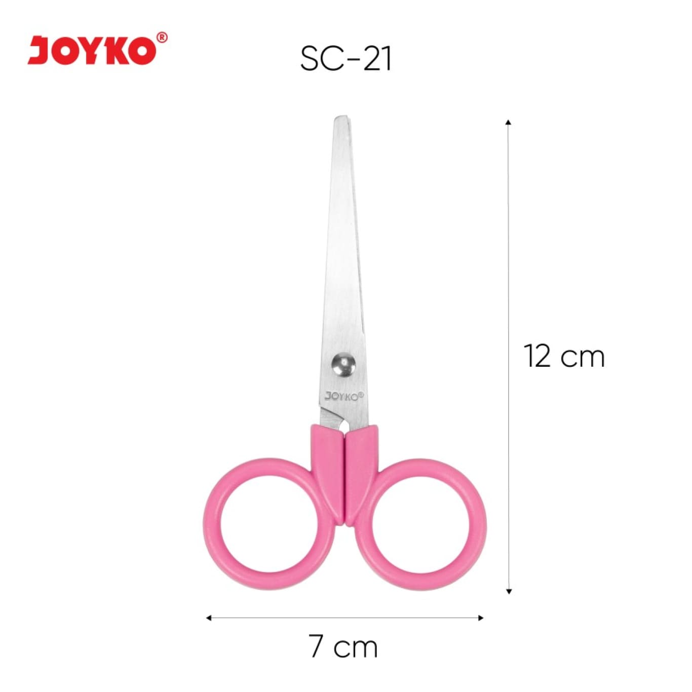 Gunting Anak Joyko Scissor SC-21 Stainless Soft Grip  