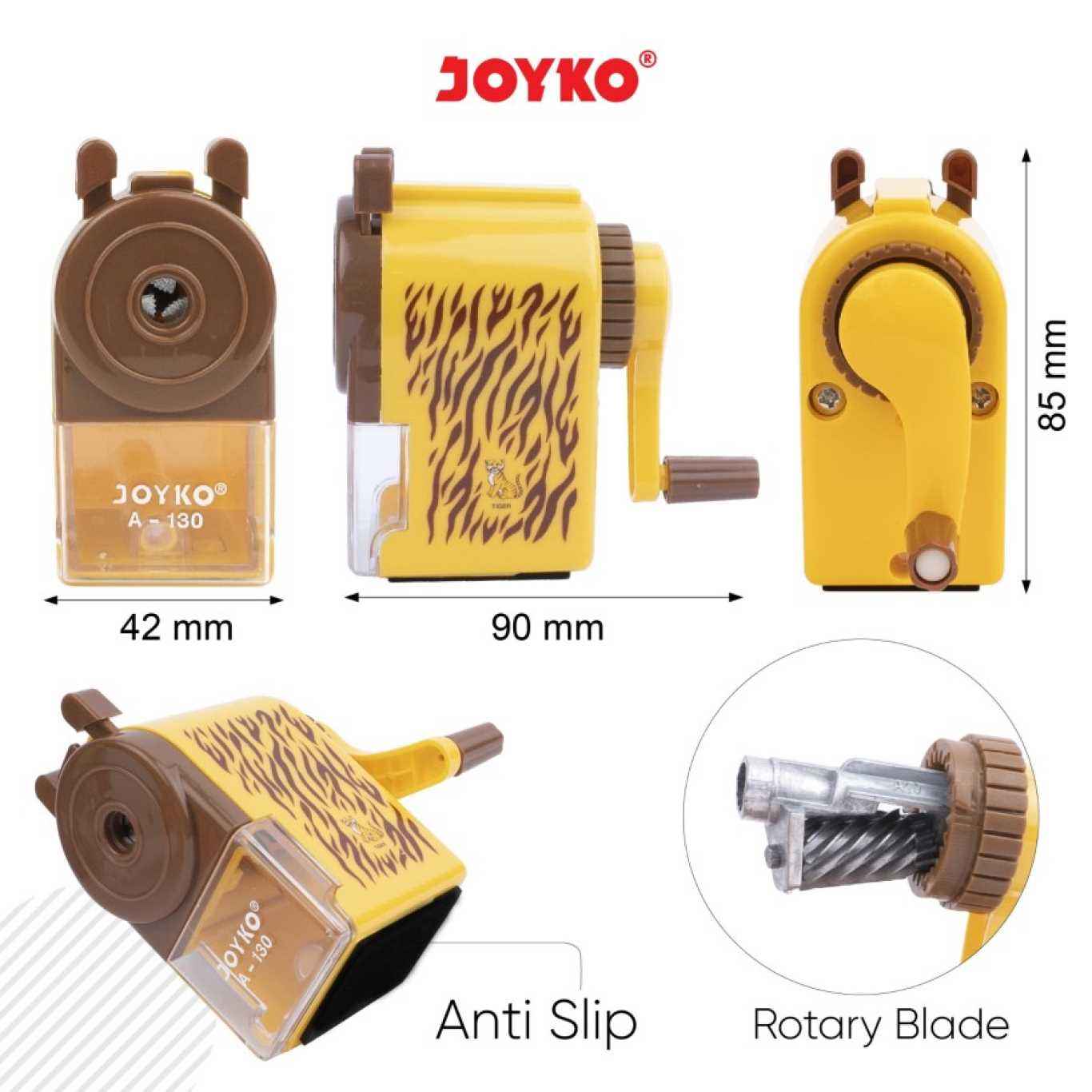 Rautan Putar Joyko A-130 Sharpener / Rautan Meja / Serutan Pensil  
