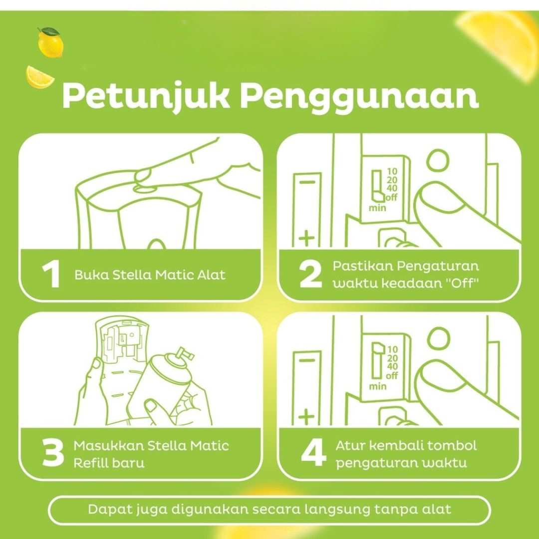 Stella Refill Matic 160ml Pengharum Ruangan / Stella Semprot / Penyegar Ruangan / Aromaterapi  