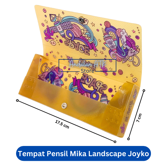Tempat Pensil Anak Mika Landscape Space joyko PC-0717 / Kotak Pensil / Pencil Case  
