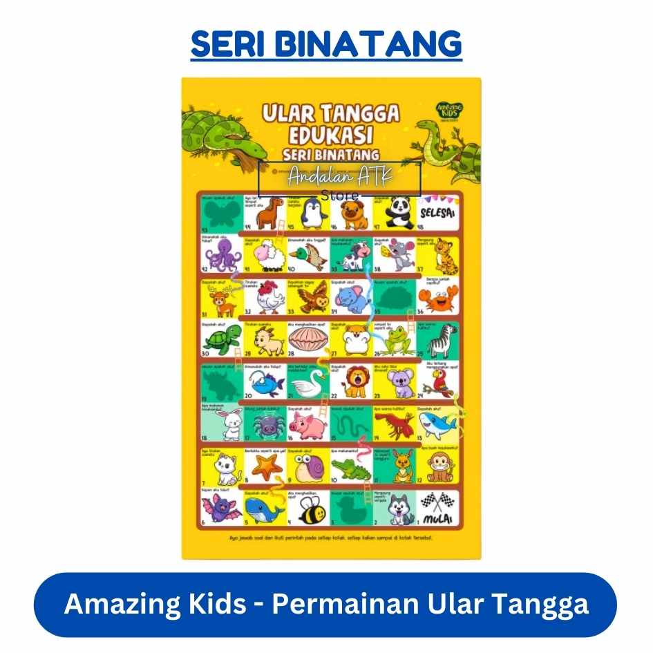 Amazing Kids Permainan Ular Tangga Edukasi Anak / Game Edukasi  