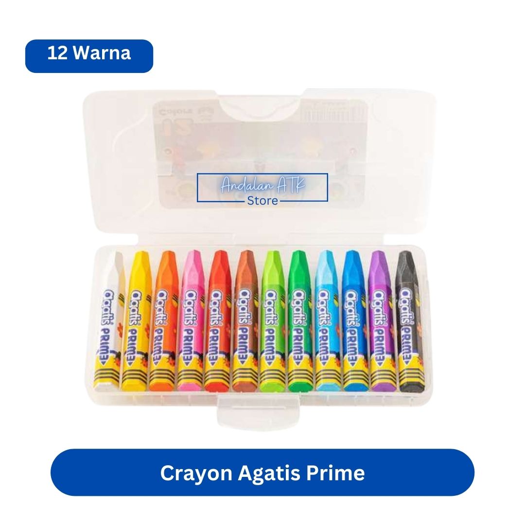 Oil Pastel Agatis Prime 12 Warna POH-OP-1201 / Crayon  