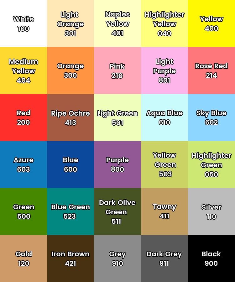 Spidol Akrilik / M&G Acrylic Marker 30 Pilihan Warna [Satuan]  