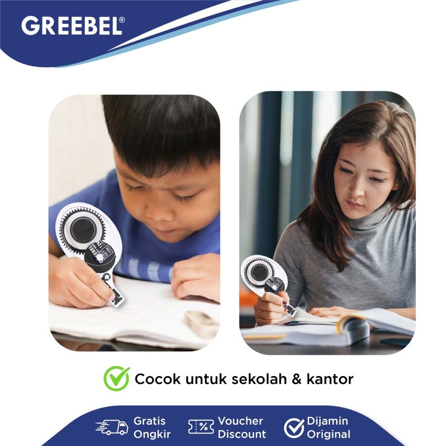 Tip Ex Kertas / Correction Tape Greebel GCT-1226  