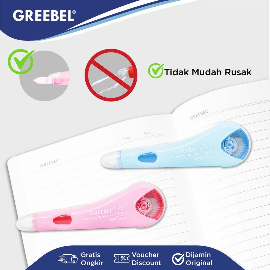 Tip Ex Kertas / Greebel Correction Tape GCT-603
