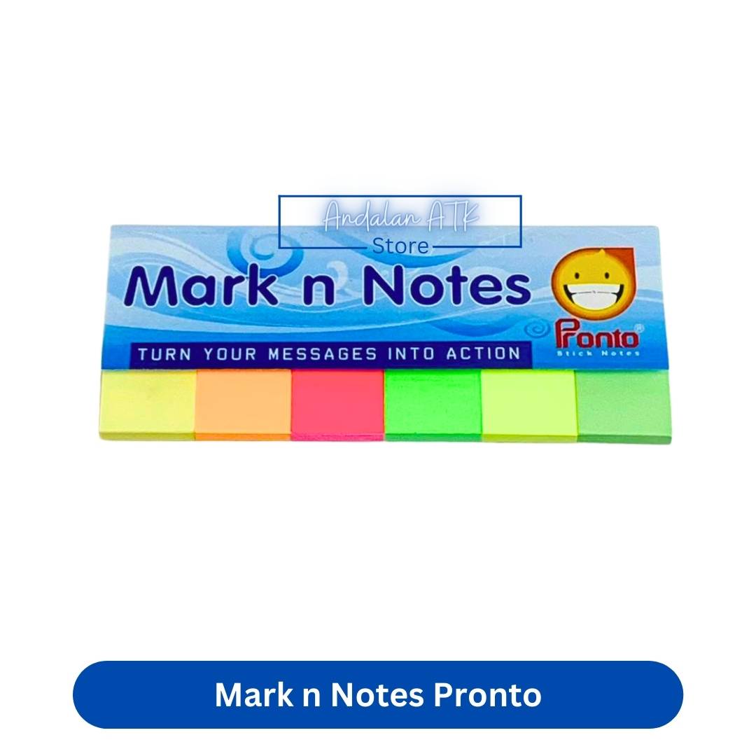 Mark N Notes Pronto 6 Warna / Sticky Notes / Post It Pronto / Memo Tempel  