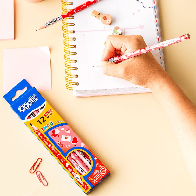 Pensil / Agatis Pencil 2B NH-2BW6-1201 Neopex Graphite Hexagonal [1 PACK]  