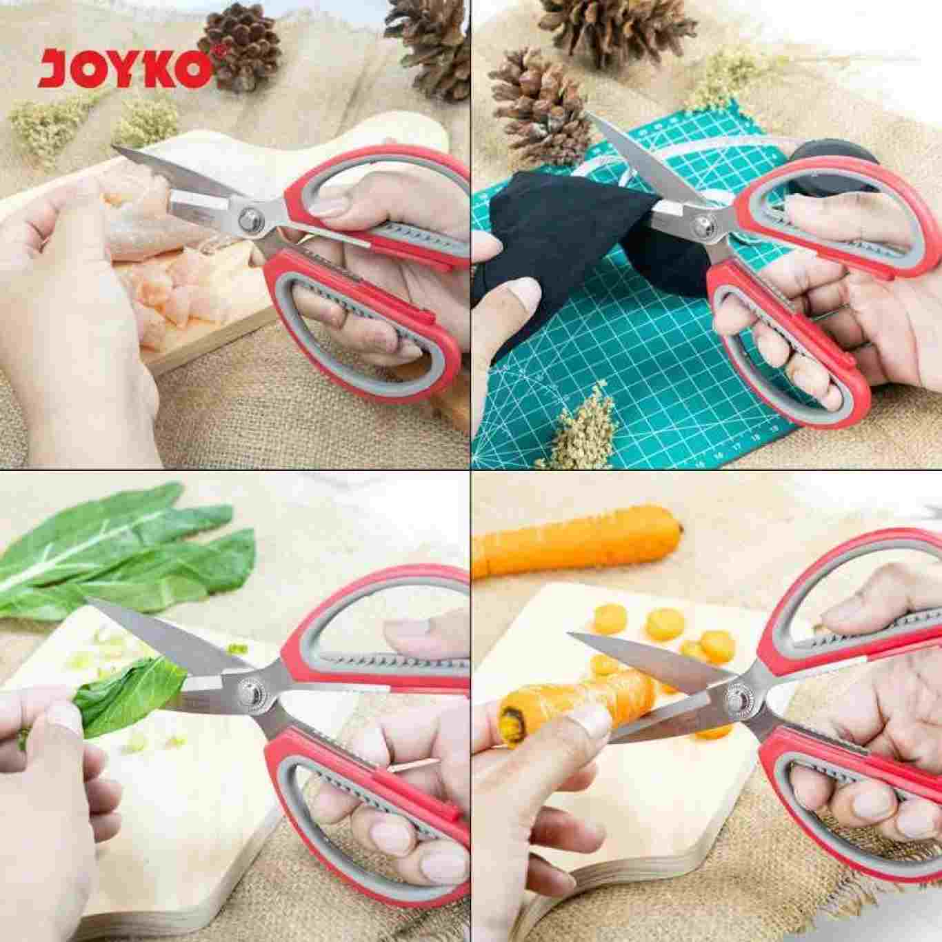 Gunting Joyko Scissor SC-13 Heavy Duty Stainless Soft Grip / Handel Karet