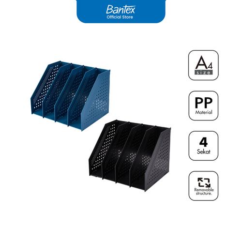 Bantex Magazine foldable Holder BJ7694 4 Sekat / Box File / Document Tray  