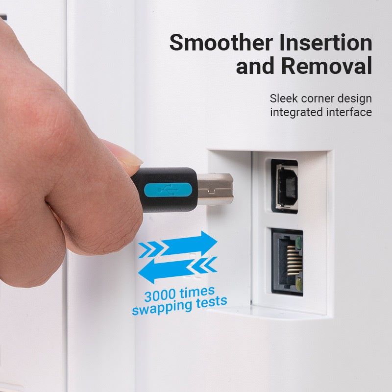 Vention - Kabel USB 2.0 A Male to B Male 1.5M - 5M - 10M PVC Type COQBG COQBJ COQBL / Kabel Data