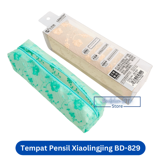 Tempat Pensil Anak Xiaolingjing BD-829 Bunga / Kotak Pensil / Pencil Case  