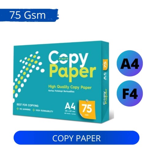 Kertas HVS A4 dan F4 Copy Paper CPB 75gsm (Sinar Dunia)  