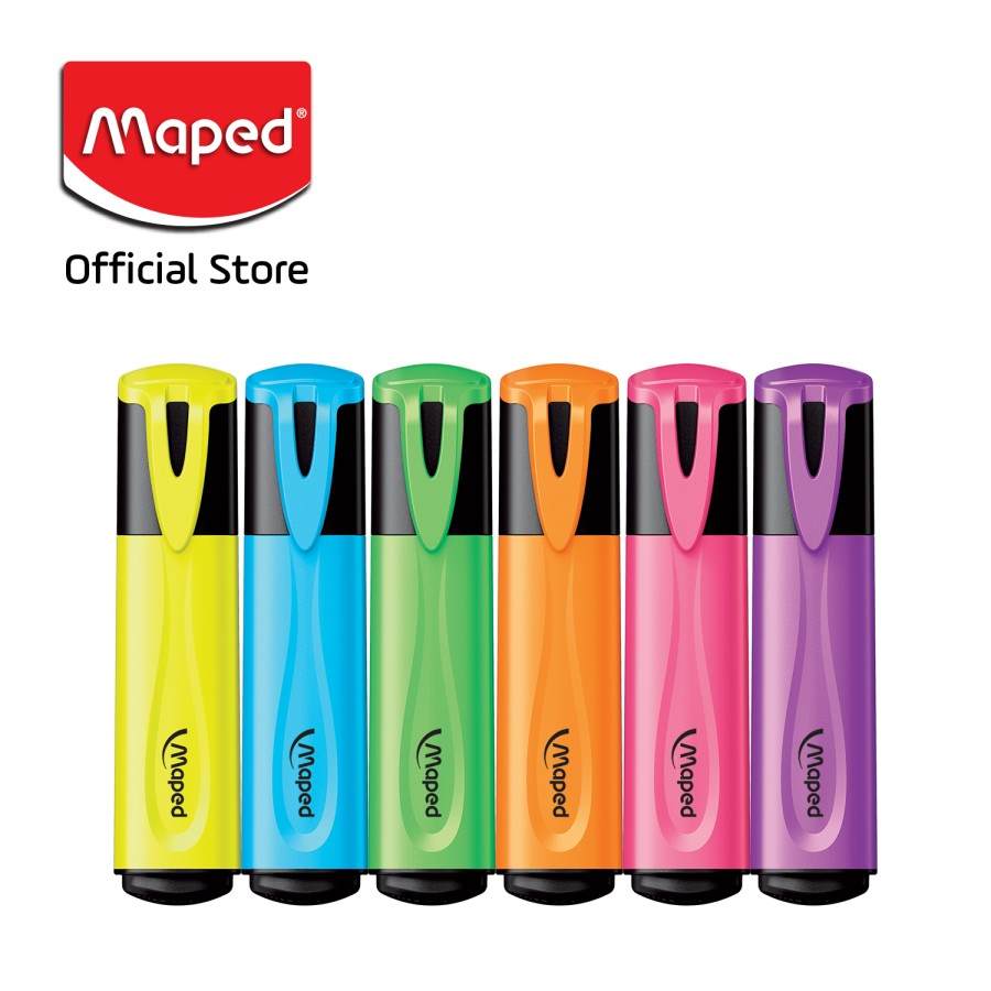Maped Highlighter Classic Fluorent Green, Pink, Blue, Orange, Purple  