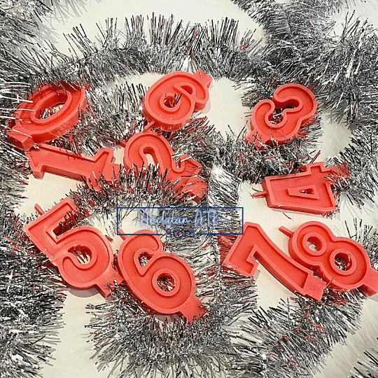 Lilin Ulang Tahun / Lilin Angka 0-9 Warna Pink  