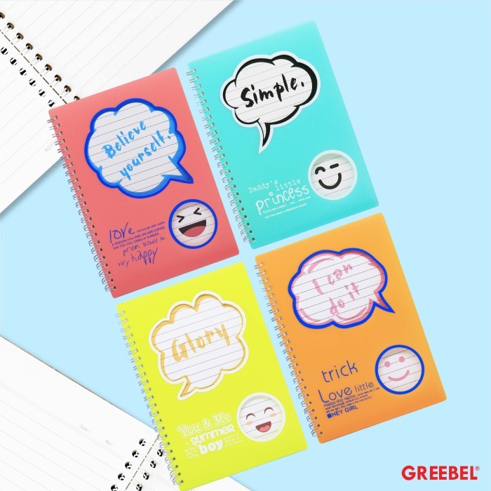 Greebel Ring Book 8060 A5 PP-4 Ukuran A5 / Buku Agenda Notebook / Buku Catatan