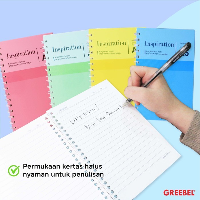 Greebel Ring Book 8060 A5 PP-3 Ukuran A5 / Buku Agenda Notebook / Buku Catatan
