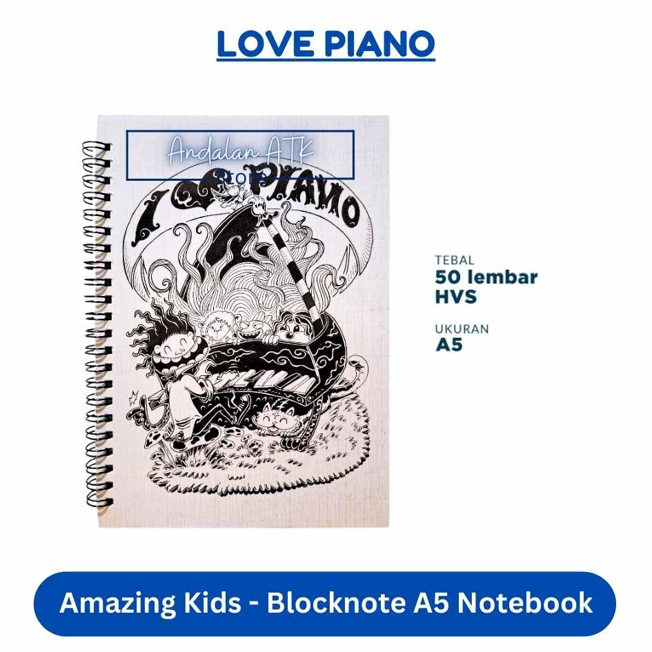 Amazing Kids Blocknote A5 Isi 50 Lembar / Buku Catatan / Notebook / Buku Agenda  