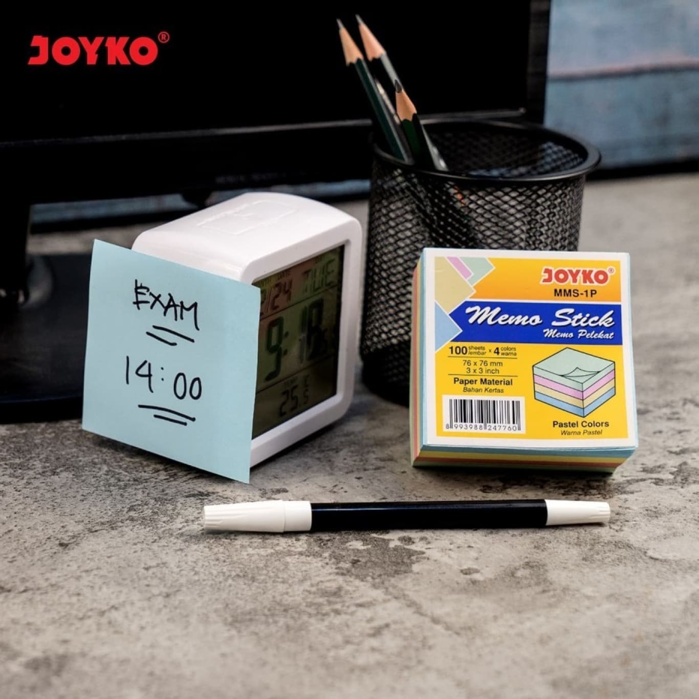 Sticky Note Memo Stick Post It Joyko MMS-1P Warna Pastel  