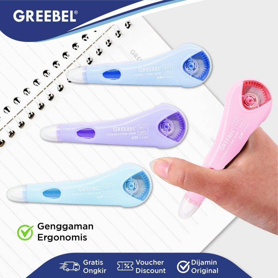 Tip Ex Kertas / Greebel Correction Tape GCT-603