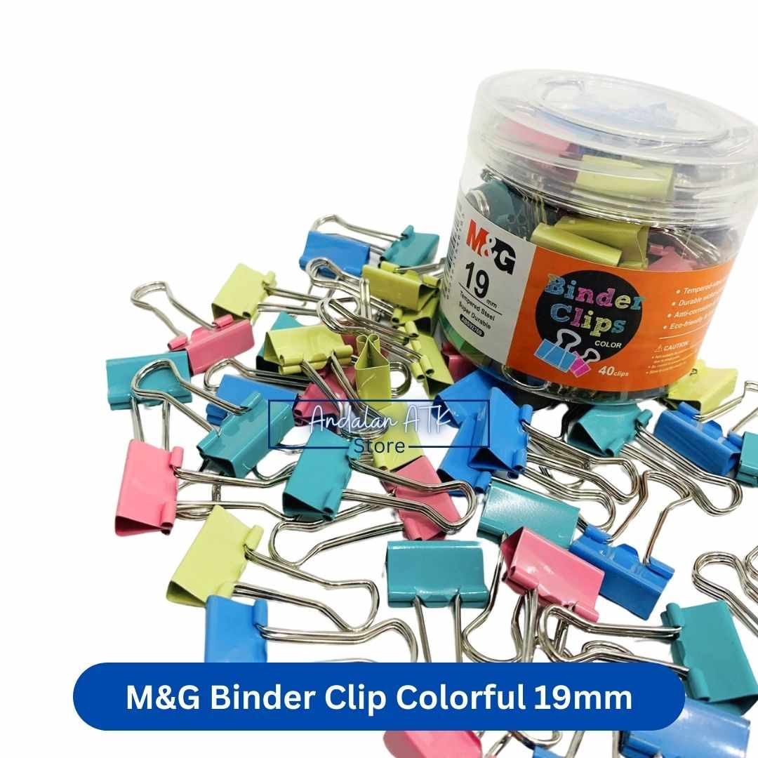 M&G Binder Clip Colorful No. 107 / Jepitan Klip Kertas / Paper Clip