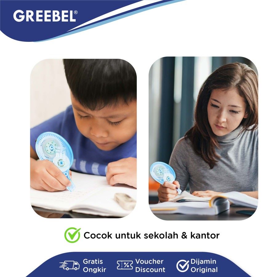 Tip Ex Kertas / Correction Tape Greebel GCT-803  