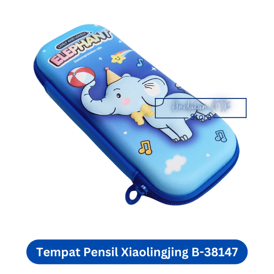 Tempat Pensil Anak Xiaolingjing B-38147 Elephant / Kotak Pensil / Pencil Case