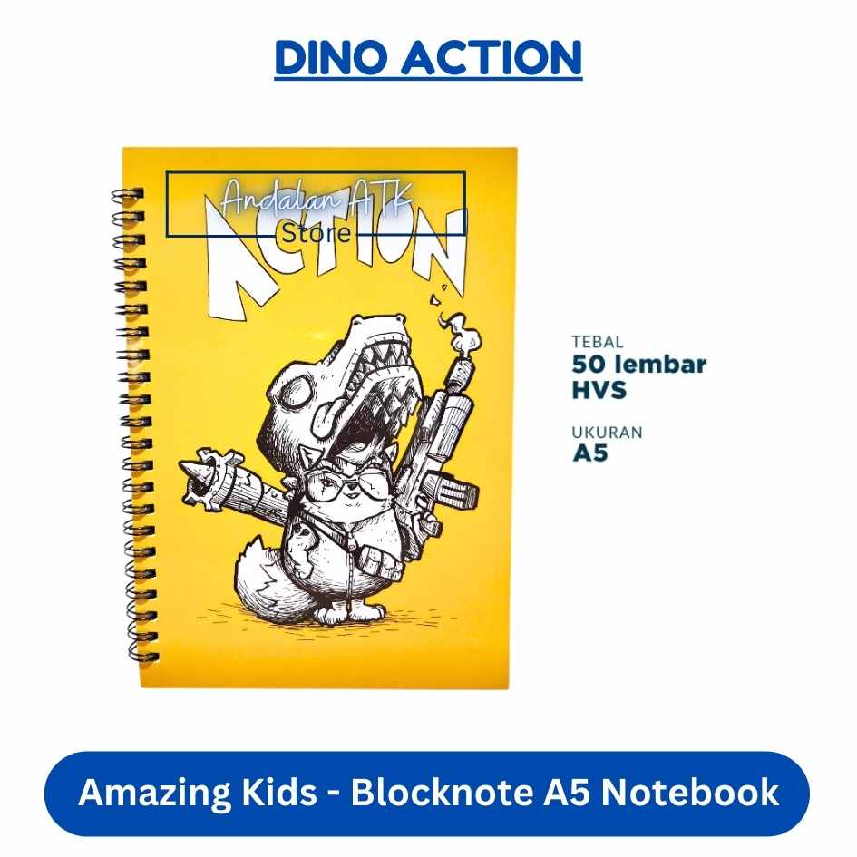Amazing Kids Blocknote A5 Isi 50 Lembar / Buku Catatan / Notebook / Buku Agenda  