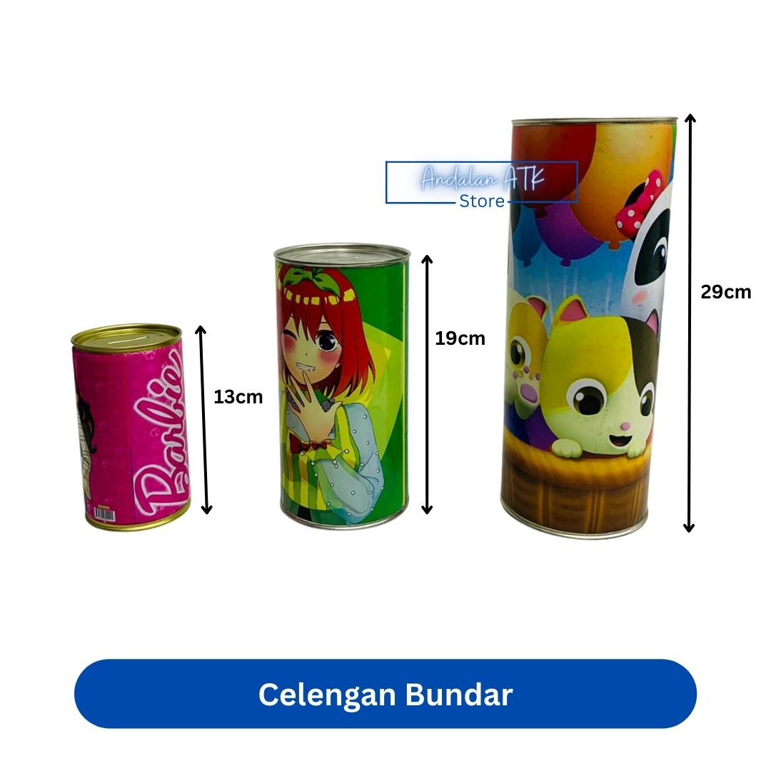 Celengan Bundar Ukuran Kecil, Jumbo, dan Extra Jumbo [CEK DESKRIPSI]  