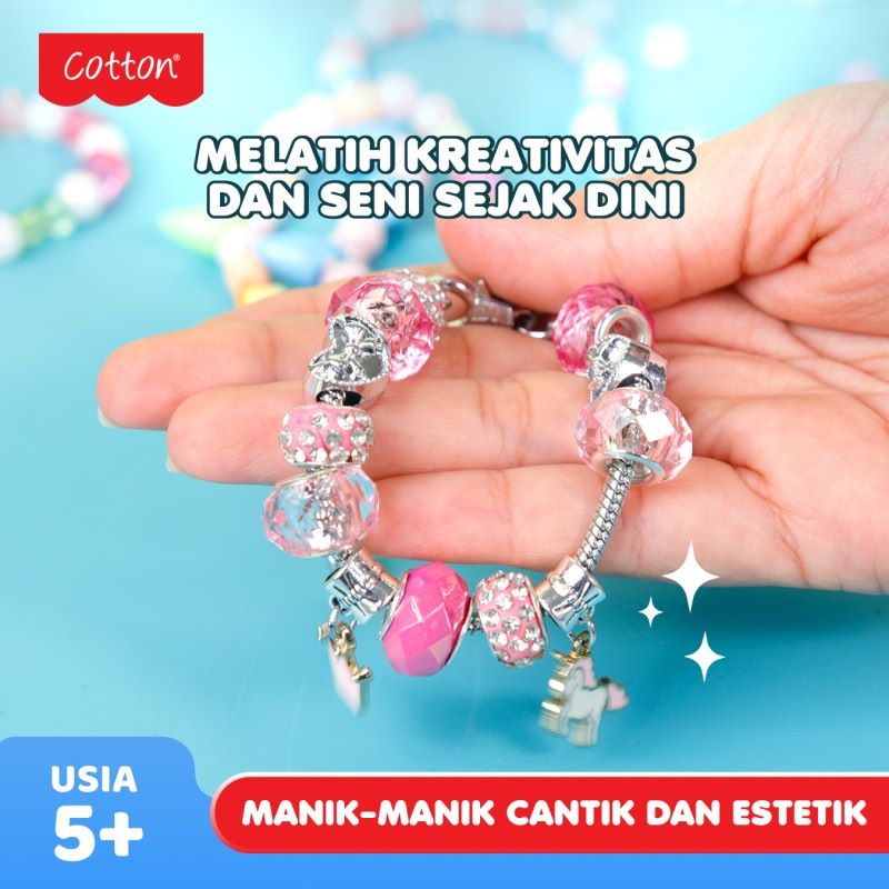 Cotton Glitzy Charm 49-140 / Gelang Mainan Anak / Gelang manik  