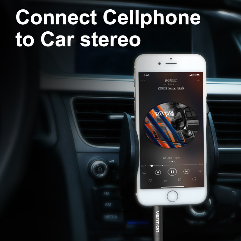 Vention - Kabel Audio Male to Male 1.5M dan 2M Fabric Braided 3.5mm BAGBH