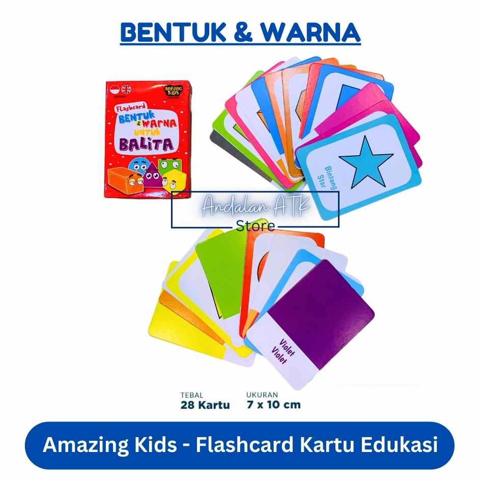 Amazing Kids Flash Card Untuk Balita dan Anak Kartu Edukasi  