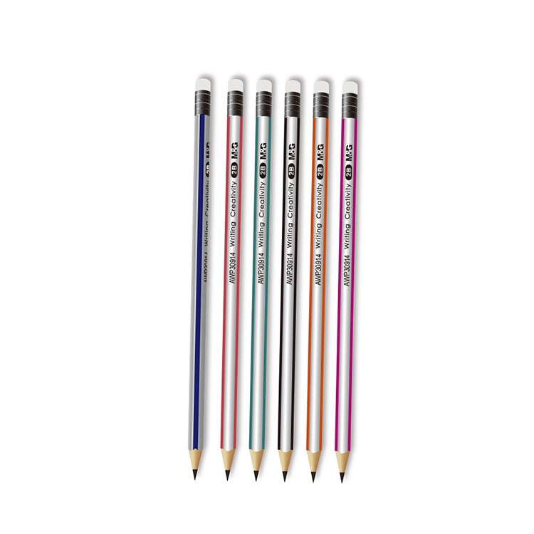 Pensil M&G / Pencil M&G Triangle with eraser 2B AWP30914 / Tipe 2B