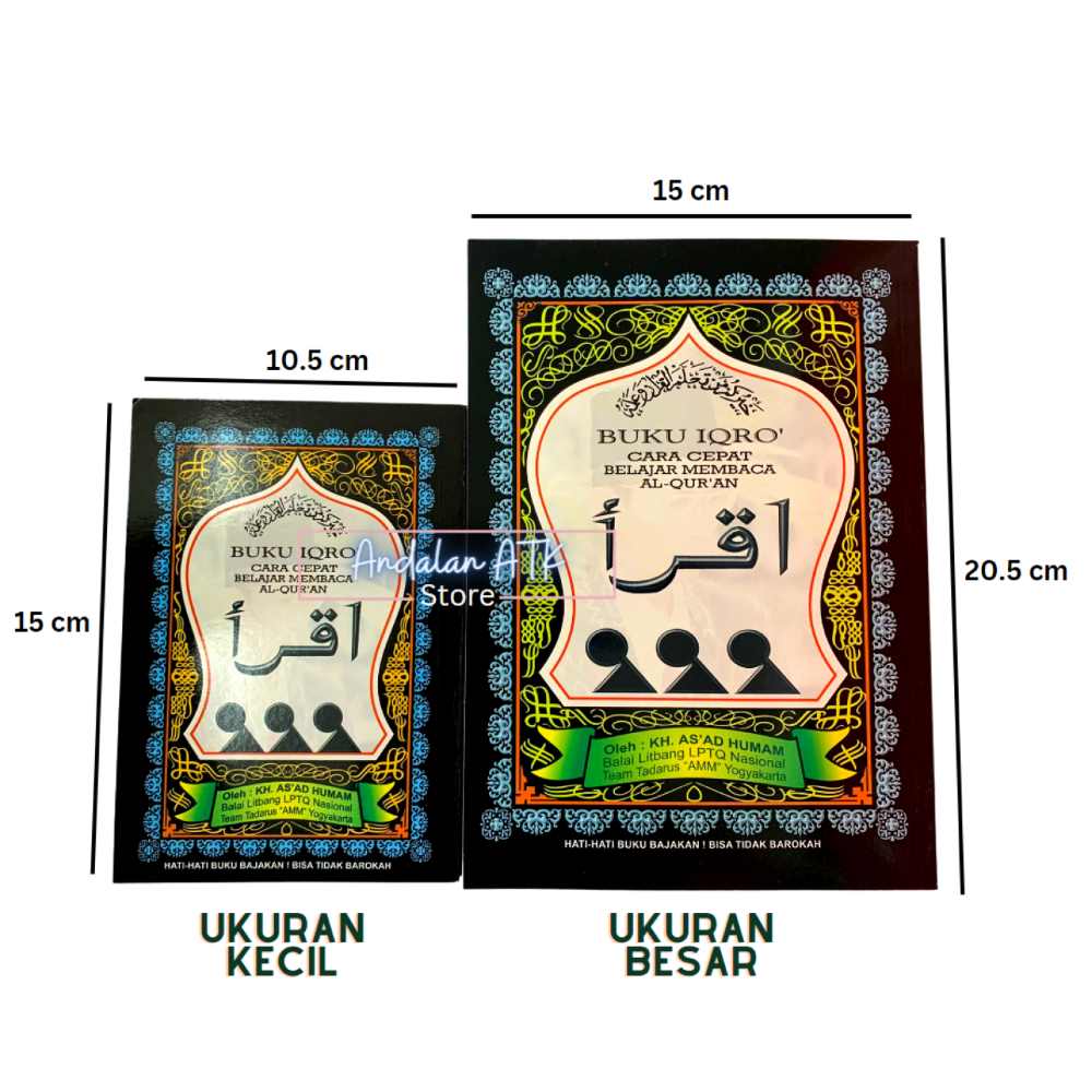 Buku IQRO Kecil dan Buku IQRO Besar  