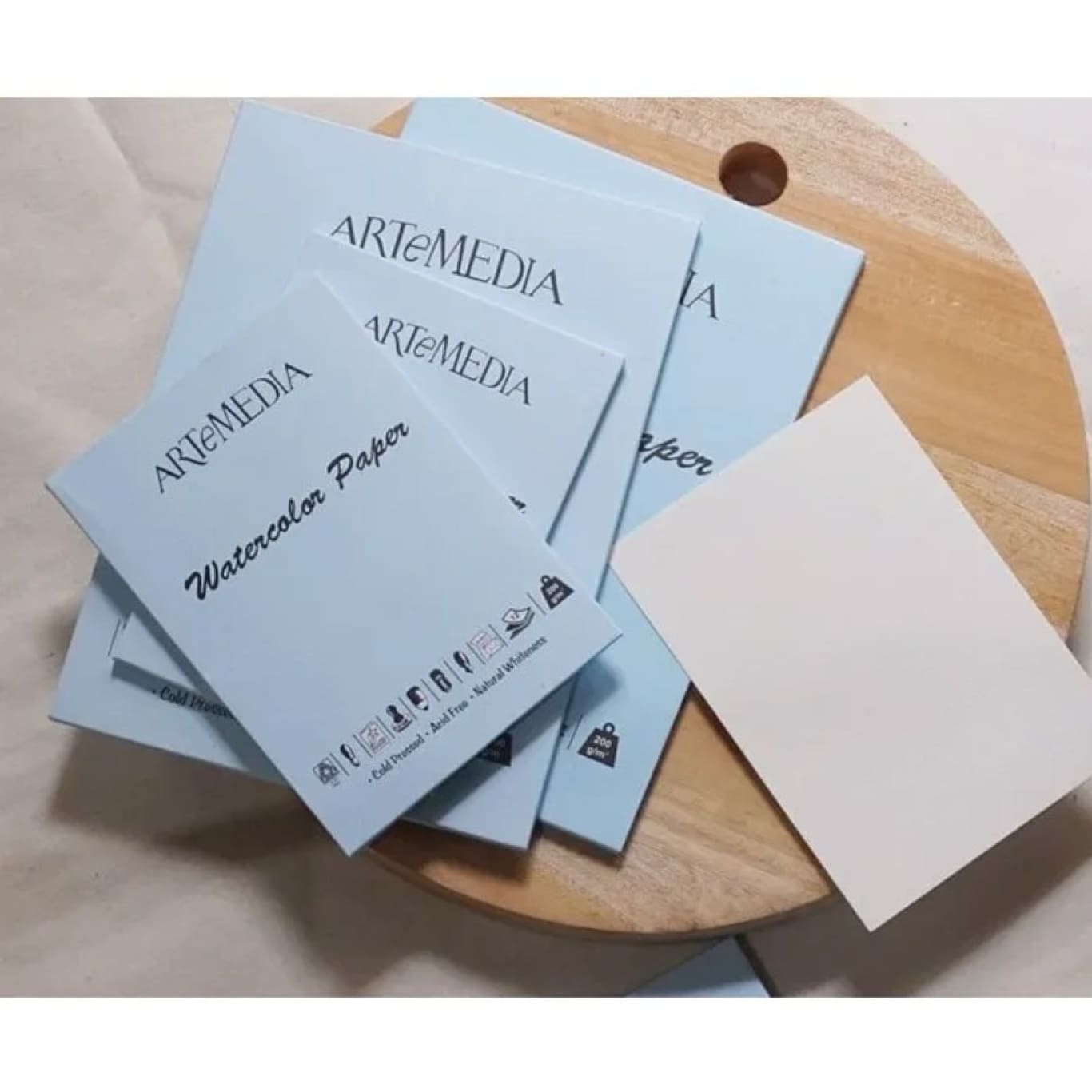 Watercolour Paper Artemedia / Kertas Lukis Cat Air tebal 200gsm [Ukuran A3, A4, A5]  