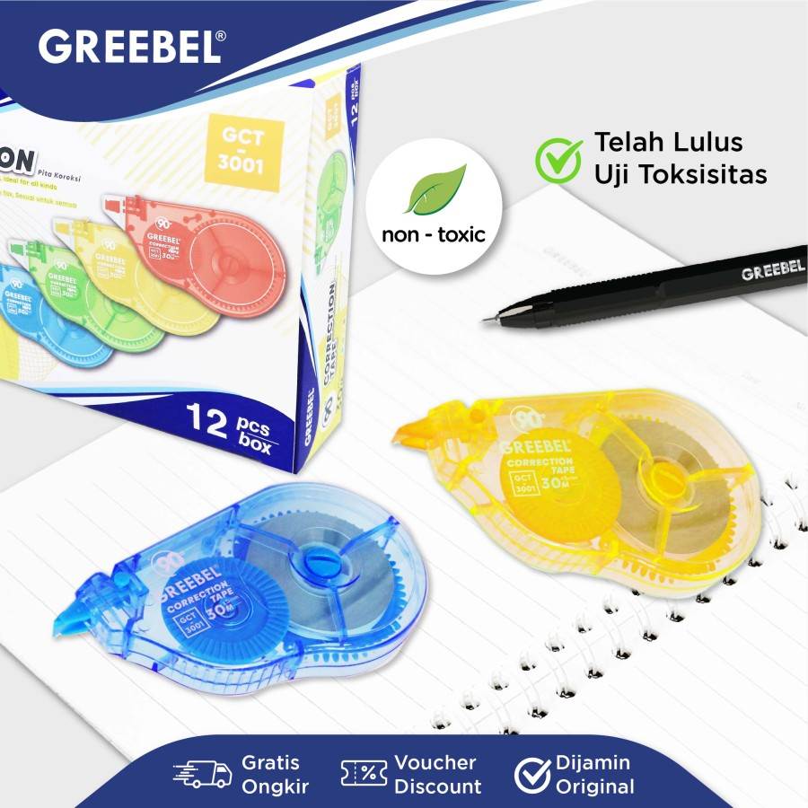 Tip Ex Kertas / Greebel Correction Tape GCT-3001