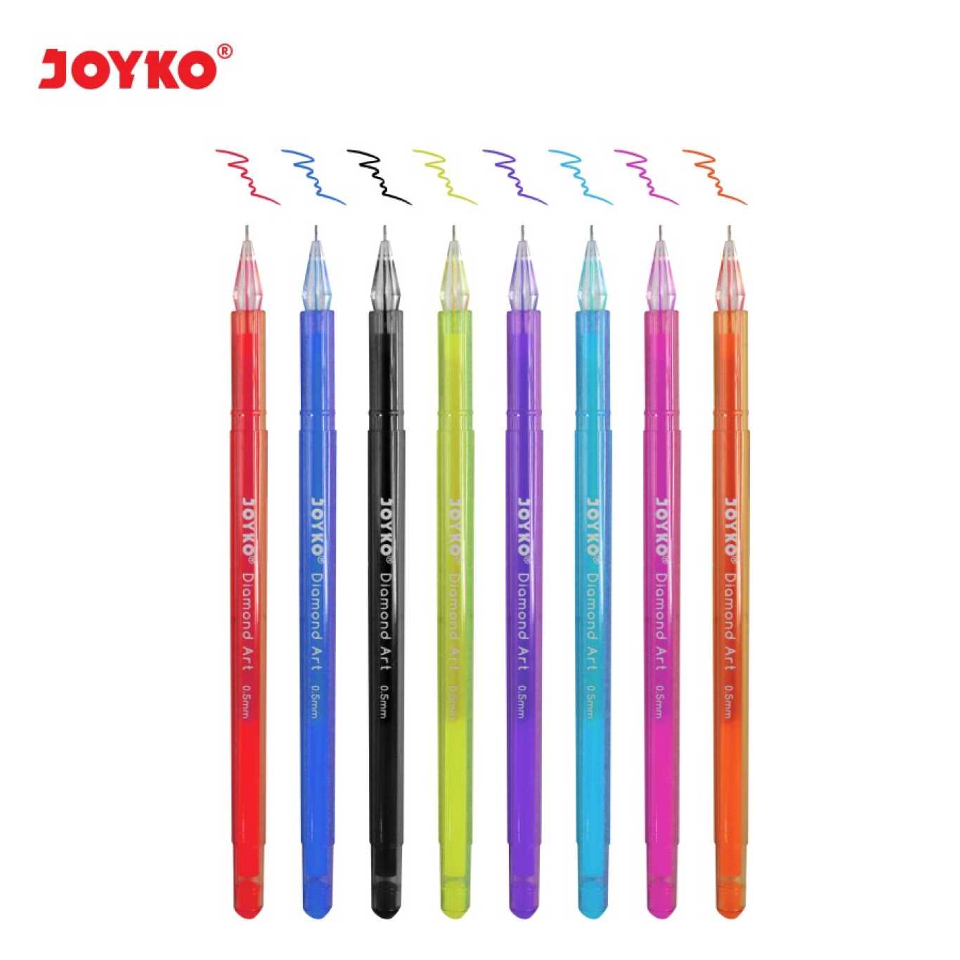 Pulpen Gel Joyko GPC-309S 8 Warna 0.5mm / Color Gel Pen  