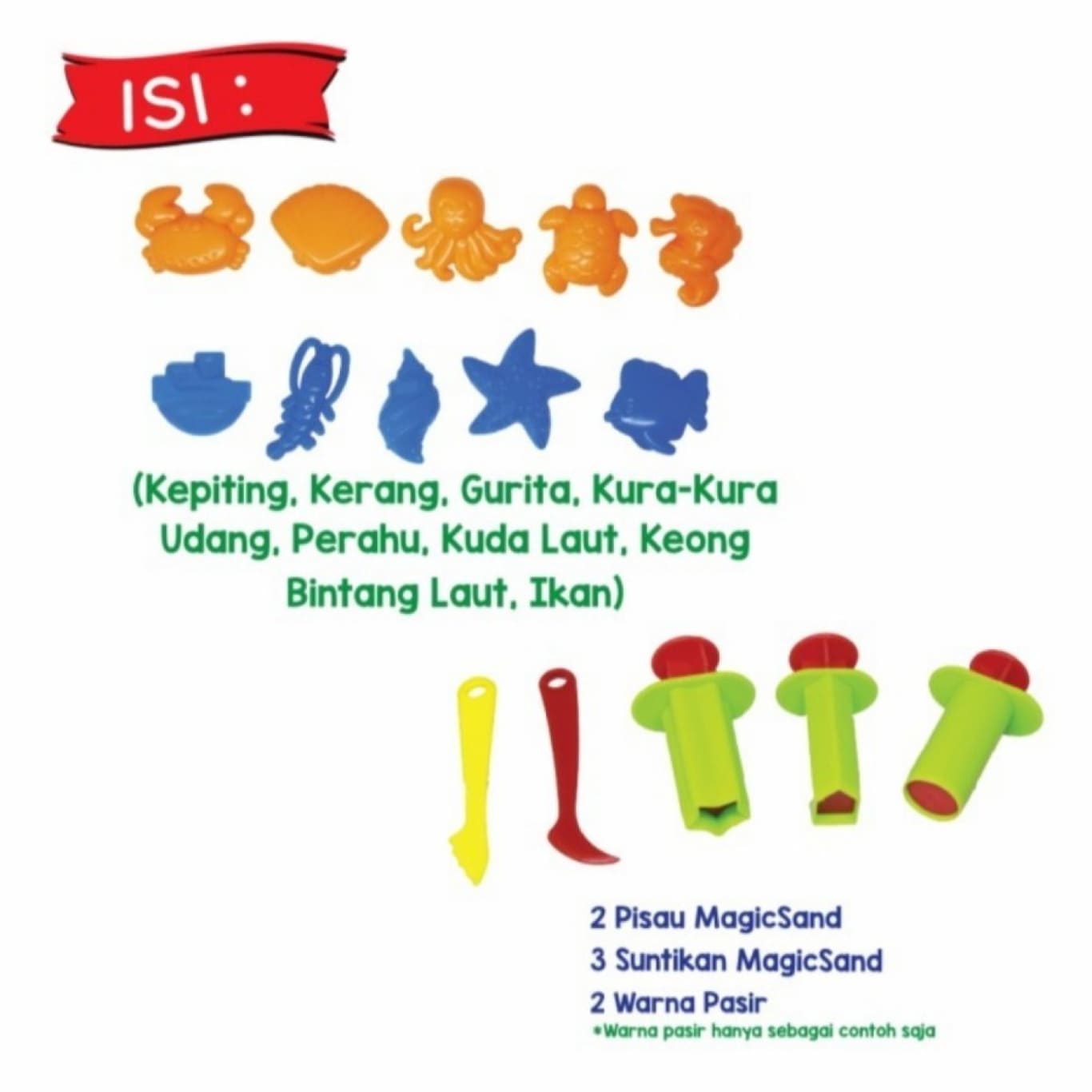 Pasir Ajaib Mainan Aquarium / Magic Sand / Pasir Kinetik