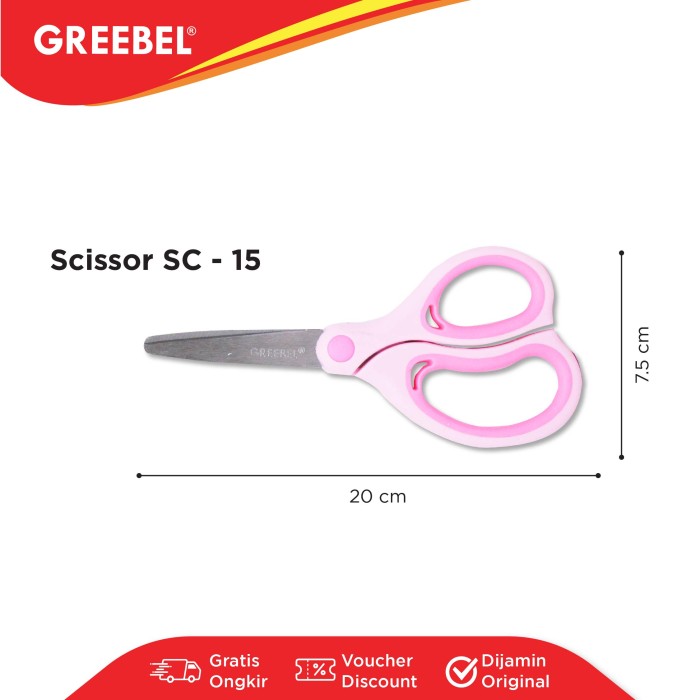 Gunting Anak / Greebel Gunting Sc-15 Scissor  